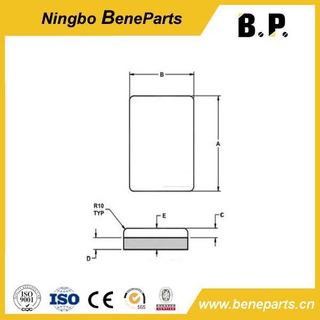 Baggerbaggerbagger Bucket -Anhang SB414 gewölbter Kante