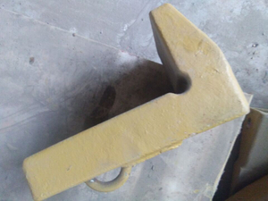 Baggerschaufel Verschleißteile Ferse Leichentuch F60 ls Breite a=200 mm