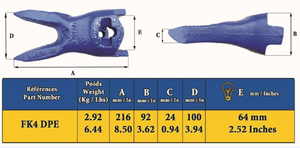 Feurst FK4 DPE Eimer Tigerzahn